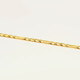 Men's 24k Pure Gold Chain Necklace 24 inches XP European Style