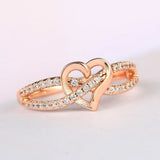 Heart Rings for Women AAA+ Zircon