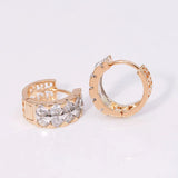 AAA+ Zircon Earrings Hoop Mix 18k Good