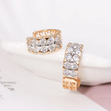 AAA+ Zircon Earrings Hoop Mix 18k Good