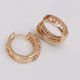 AAA+ Zircon Hoop Earrings 18K Jewelry