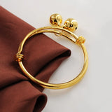 Baby Smooth Bangles with 2 Bell Jewelry Boys and Girls
