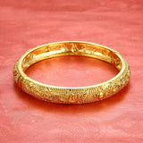 Pure 24k Classic Style Bridal Jewelry Loong Phoenix Bangles Bracelets