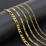 Yellow Plated NK1:3 Chain Necklace Lead/Nickel Free