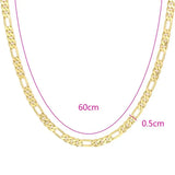 Yellow Plated NK1:3 Chain Necklace Lead/Nickel Free