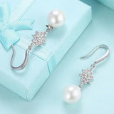 10mm Pearl Drop Earrings, Elegant Women's Jewelry