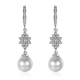 10mm Pearl Drop Earrings, Elegant Women's Jewelry