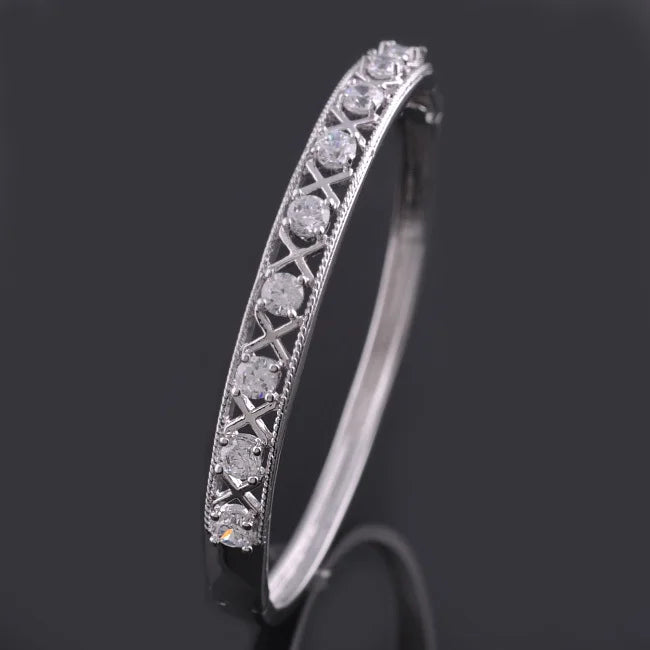 Charm Bangles with Rhinestone - Lead & Nickel Jewellery