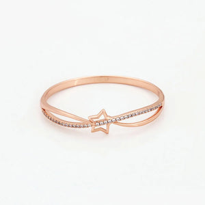 Micro Zircon Star Bangles & Bracelets for Women Rose