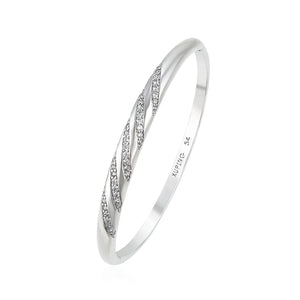 Micro Zircon Bangles & Bracelets (54mm) Gold-Color XP