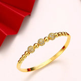 Multicolor Crystals Ball Bangle Bracelets for Women 18.5 cm XP