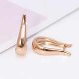 Big Smooth Hoop Earrings Women 18k No Stone Hot Jewelry