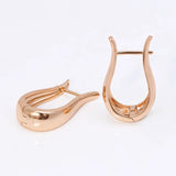 Big Smooth Hoop Earrings Women 18k No Stone Hot Jewelry