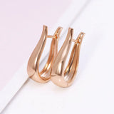 Big Smooth Hoop Earrings Women 18k No Stone Hot Jewelry