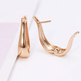 Big Smooth Hoop Earrings Women 18k No Stone Hot Jewelry