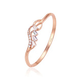 Rose 585 Flowers Zircon Bangles Bracelets for Women