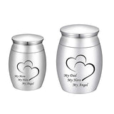 Dad Hero Angel Cremation Keepsake Urns Stainless Steel Ashes Mini Memorial Urn