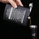 Stainless Steel Hip Flask Liquor Whisky Vodka Alcohol Drinkware
