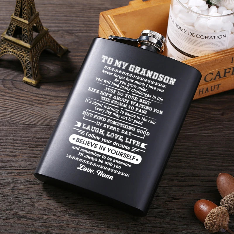 Stainless Steel Hip Flask Liquor Whisky Vodka Alcohol Drinkware