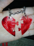 Creative Punk Necklace - My Heart is Bleeding - Pieces of Love