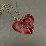 Creative Punk Necklace - My Heart is Bleeding - Pieces of Love