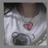Creative Punk Necklace - My Heart is Bleeding - Pieces of Love