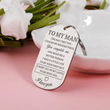 Personalized My Man Keychain Gift for Boyfriend Couple Husband