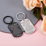 Personalized My Man Keychain Gift for Boyfriend Couple Husband