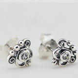 925 Silver Queen Law Headdress Earrings for Women