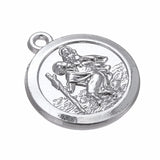 10pcs Saint Christopher Charms Rhodium Plating for DIY Jewelry