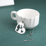 Mother Baby Heart Pendant Necklaces Set for Women Daughter Choker Jewelry Gift