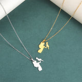 Mother Baby Heart Pendant Necklaces Set for Women Daughter Choker Jewelry Gift