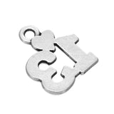 Love Number 10 11 12 13 with Heart Charm Pendants