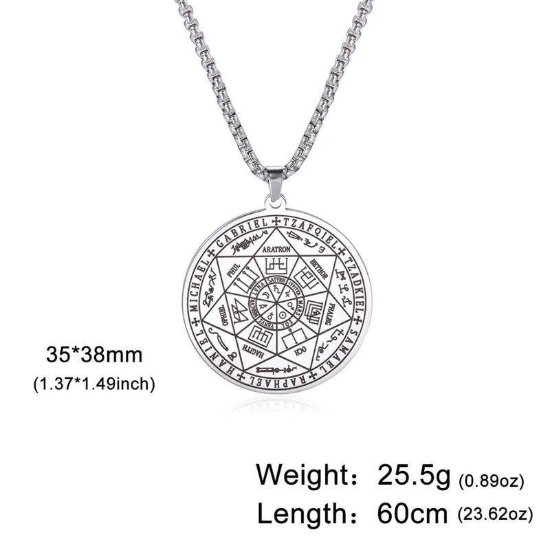 Archangels Sigil Talisman Necklace Stainless Steel Amulet Jewelry