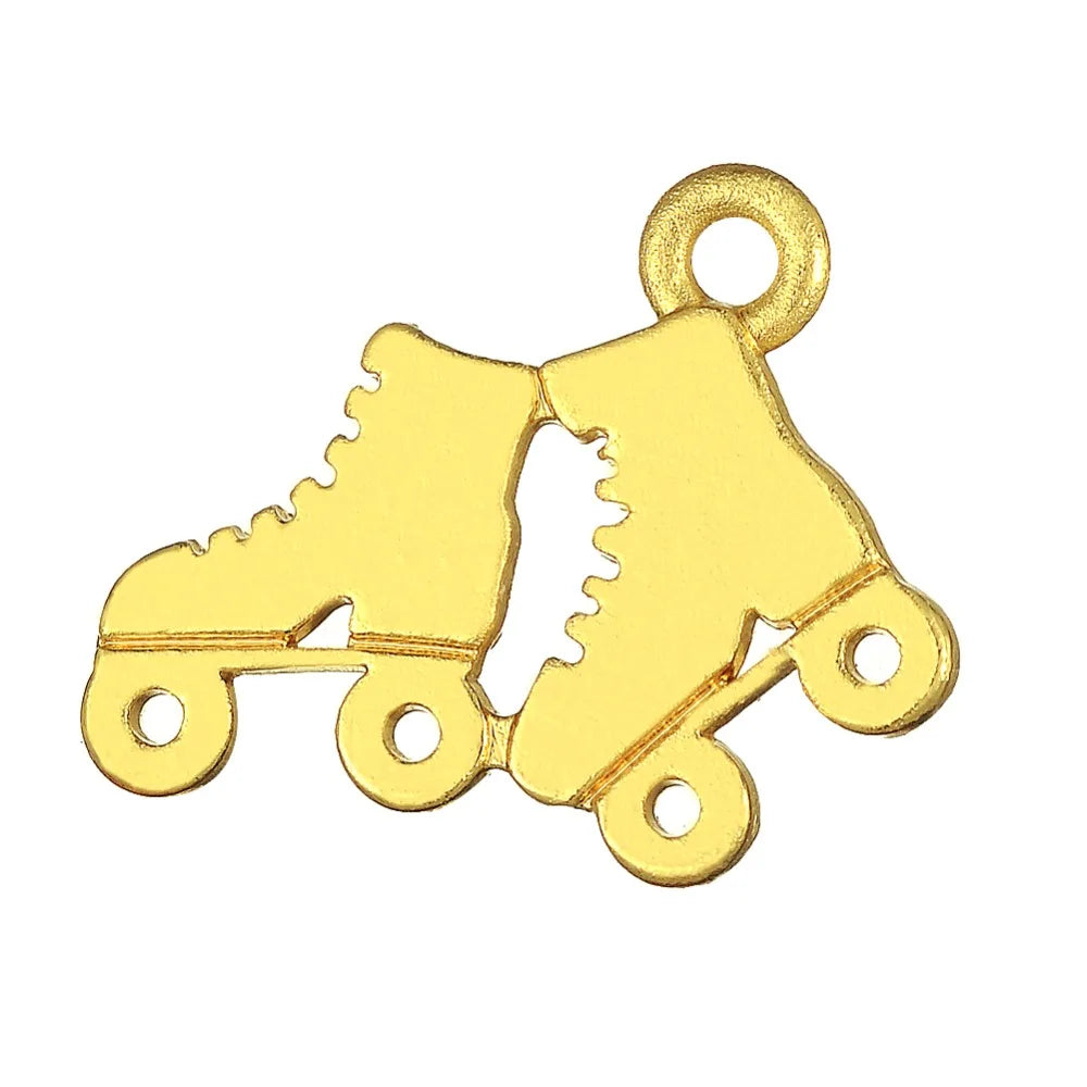 20pcs Roller Skates Shoes Charms for Necklace Bracelet Jewelry Making
