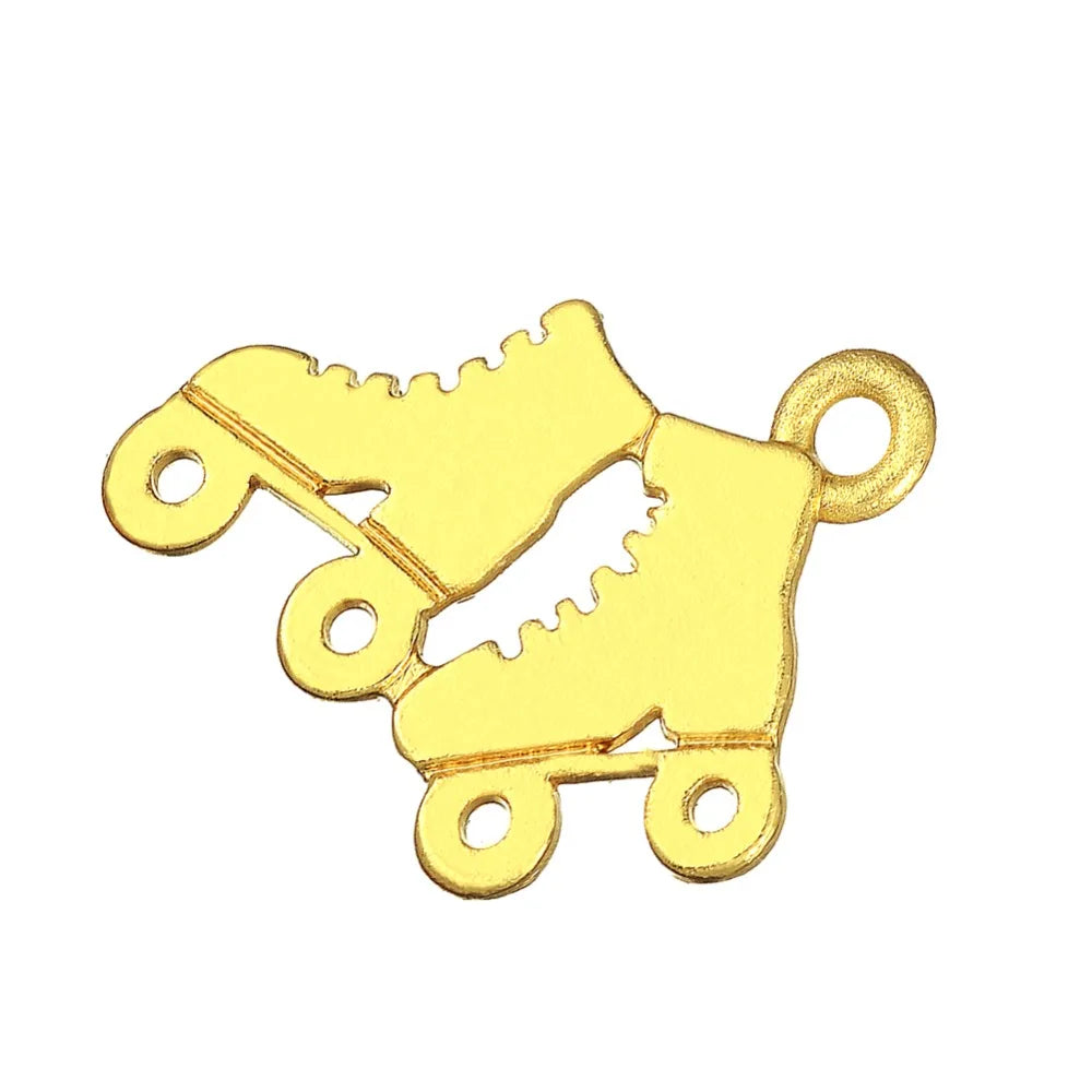 20pcs Roller Skates Shoes Charms for Necklace Bracelet Jewelry Making