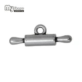 20pcs Silver Plated Rolling Pin Charm Kitchen Jewelry Pendants