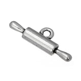 20pcs Silver Plated Rolling Pin Charm Kitchen Jewelry Pendants