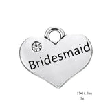Princess Charms Rhinestone Heart DIY Jewelry Making