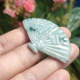 Myanmar A-goods Emerald Fan Pendant