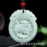 Myanmar A-goods Jade Kylin Pendant Emerald Jade Pendant