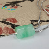Myanmar Green Flower Emerald Ruyi Pendant for Men and Women
