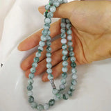 Myanmar Jadeite Beaded Necklace Women Charms Jewellery