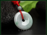 Myanmar Safety Clasp Jade Pendant Necklace