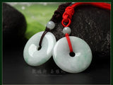 Myanmar Safety Clasp Jade Pendant Necklace