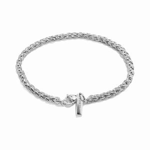 Mybeboa 925 Silver Hiphop Rock Bracelet Side Chain Lobster Clasp