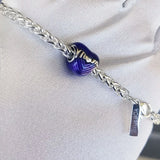 Mybeboa 925 Silver Hiphop Rock Bracelet Side Chain Lobster Clasp