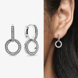 925 Silver Angel Wing Heart Stud Earrings for Anniversary Birthday Gift Women