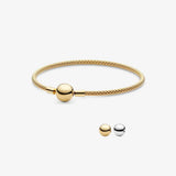 925 Solid Silver Bracelets Moments Mesh Bracelet Women