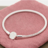925 Solid Silver Bracelets Moments Mesh Bracelet Women